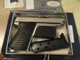 JENNINGS FIREARMS MODEL 38 IN 32 AUTO SN 1171307 NEW IN BOX NOT MARYLAND LE
