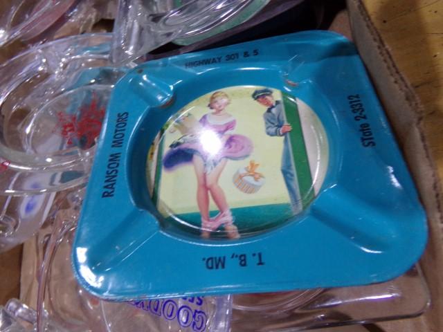 BOX LOT COLLECTIBLE ASH TRAYS