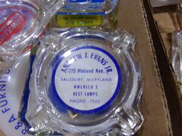 BOX LOT COLLECTIBLE ASH TRAYS