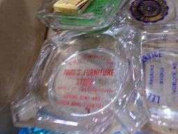BOX LOT COLLECTIBLE ASH TRAYS