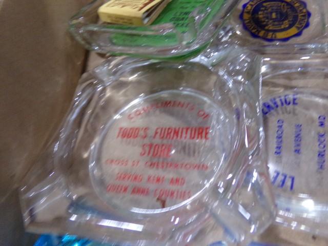 BOX LOT COLLECTIBLE ASH TRAYS