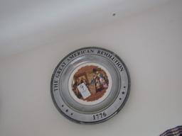 SIX PEWTER GREAT REVOLUTION COLLECTOR PLATES