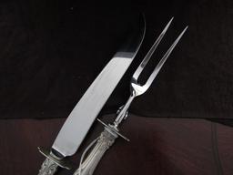 STERLING GORHAM STERLING HANDLED CARVING SET 9.02 TROY OZ