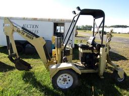 #202 GO TO DIGER 710 HRS MINI EXCAVATOR 3 CYL DIESEL ENG PNEUMATIC TIRES BU