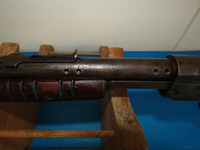 WINCHESTER MODEL 62 22 SHORT LONG OR LONG RIFLE SN 84780A HAS BEEN TAPPED F