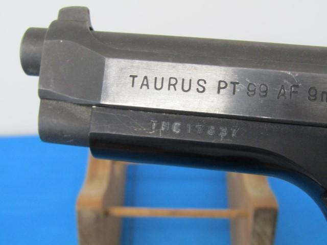 TAURUS PT 99 AF 9 MM PARA 5 INCH BARREL PACHMAYR GRIPS SN THC17837 EXTRA MA