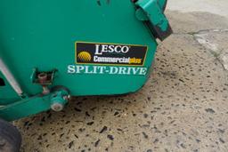 LESCO COMMERCIAL PLUS SPLIT DRIVE AERATOR MOD SD2600 SN 072026 4042 HONDA G