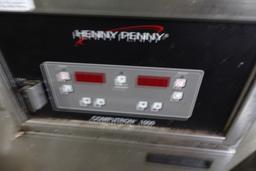 HENNY PENNY PRESSURE FRYER MODEL 600 WITH COMPUTRON 1000 GAS ON CASTERS