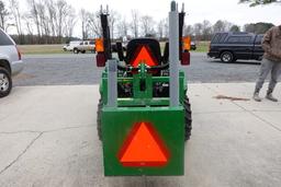 #101 JOHN DEERE TRACTOR 1025R HYD TRANS 410 HRS 4 WD JD H120 LOADER ATTACHM