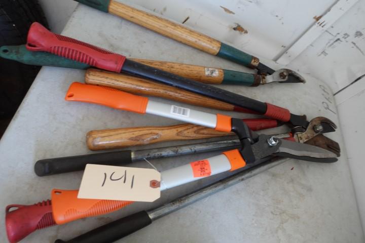 LOT OF HAWKBILL AND HEDGE TRIMMERS