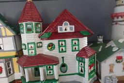 COLLECTION 6 CHRISTMAS VILLAGE HOUSES