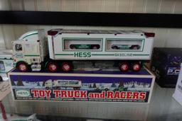 COLLECTION OF HESS TRUCKS AND ARMORED CARS ETC