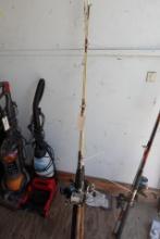 3 CONVENTIONAL ROD AND REEL SETUPS SKP 30 L SHAKESPEARE DIAWA AND PENN
