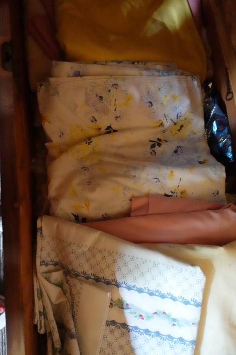 BLANKET CHEST FULL OF LINENS