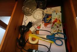 CONTENTS OF WORK STATION INCLUDING ORIENTAL PLANTER VASES AND MORE