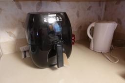 CONTENTS OF COUNTER TOP INCLUDING AIR FRYER MIXERS RADIO AND MORE