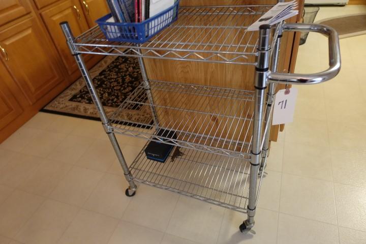 WIRE RACK KITCHEN CART