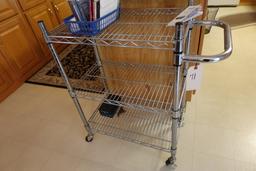 WIRE RACK KITCHEN CART