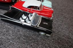 6 DIE CAST CARS INCLUDING 57 CORVETTE 32 FORD 50 BEL AIRE 50 CADILLAC 59 EL