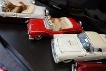 6 DIE CAST CARS INCLUDING THUNDERBIRDS 55 CROWN VIC PORSCHE