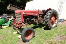 MASSEY FERGUSON MOD 65 GAS 3210 HRS 3 SP WITH HI LO PTO 3 PT HITCH REAR TIR