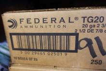 FEDERAL 20 GAUGE 2 3/4 INCH 7/8 OUNCE 8 250 ROUNDS