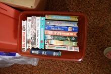 LARGE LOT KIDS VCR TAPES AND PAPERBACK BOOKS