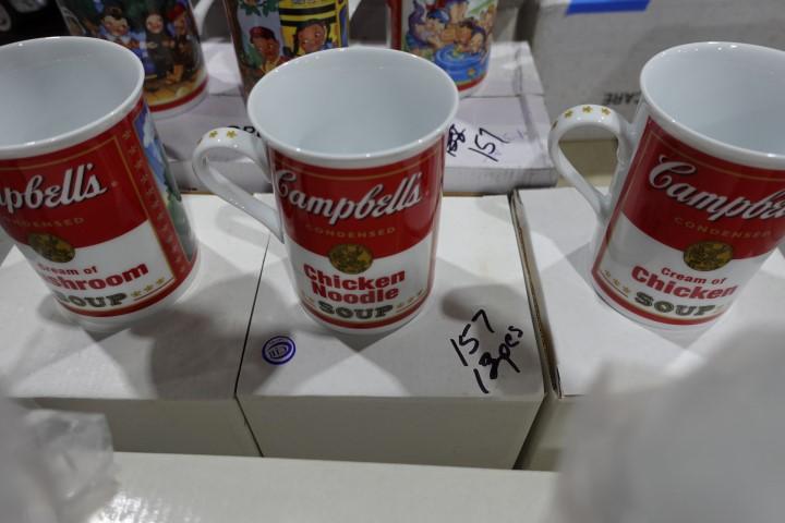12 CAMPBELL COFFEE MUGS WITH BOXES MONTH CUPS