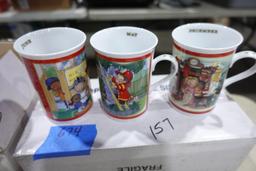 12 CAMPBELL COFFEE MUGS WITH BOXES MONTH CUPS