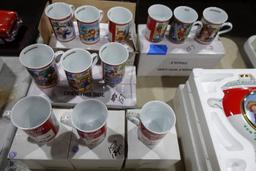 12 CAMPBELL COFFEE MUGS WITH BOXES MONTH CUPS