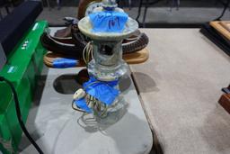 SOAP STONE TABLE LAMP APPROX 13 INCH TALL