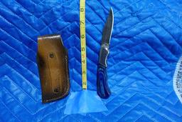HANDMADE DAMASCUS STEEL KNIFE WITH CUSTOM WOOD BONE HORN OR RESIN HANDLE KN