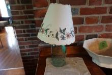 ANTIQUE ATLAS MASON JAR LAMP