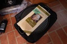 NEW 12 INCH REVERSIBLE GRILL GRIDDLE PAULA DEAN CORNING WARE COVERED CASSER