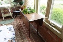 ANTIQUE DROP LEAF TABLE TOP MEASURES 43 X 14 X 29 INCH TALL