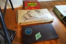 LOT OF BOARD GAMES SCRABBLE CHESS APPLES TO APPLES