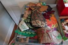 HOLIDAY DECORATIVES BASKETS BAGS DOOR HANGERS AND MORE