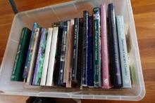 BOX LOT BOOKS INCLUDING GARDENING ANTIQUE BOOKS TOOL BOOKS AND MORE