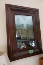 OGEE MAHOGANY FRAMED MIRROR 29 X 21