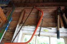 ITEMS ABOVE AND BELOW WINDOW SOAKER HOSES SAWS AND MORE