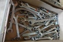 BOX OF CRAFTSMAN OPEN END BOX WRENCHES