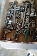 LARGE LOT SOCKETS AND RATCHET WRENCHES MISC BRANDS