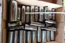 BOX OF DEEP SOCKETS 1/2 INCH DRIVE