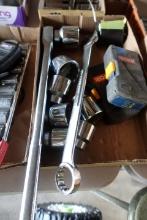 LARGE SOCKET SET CRAFTSMAN 2 INCH TO 7/16 3/4 DRIVE AND DRILL BITS