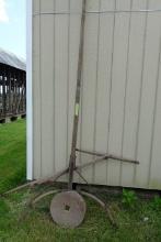 ANTIQUE DOUBLE HORSE TREE PRIMITIVE STONE