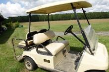 CLUB CAR ELECTRIC GOLF CART FOLD DOWN WINDSHIELD REAR SEAT 48 VOLT CANOPY T