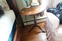 ANTIQUE  TILT TOP TABLE WITH INLAY DESIGN