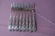 8 KIRK AND SONS STERLING SEAFOOD FORKS 6.86 T OZ