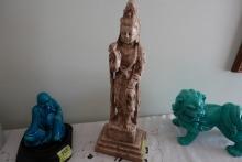 21" ORIENTAL STATUE PLASTER