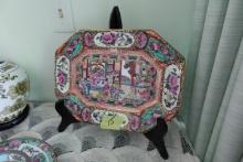 ROSE MEDALLION PLATTER 14 INCH  ON DISPLAY